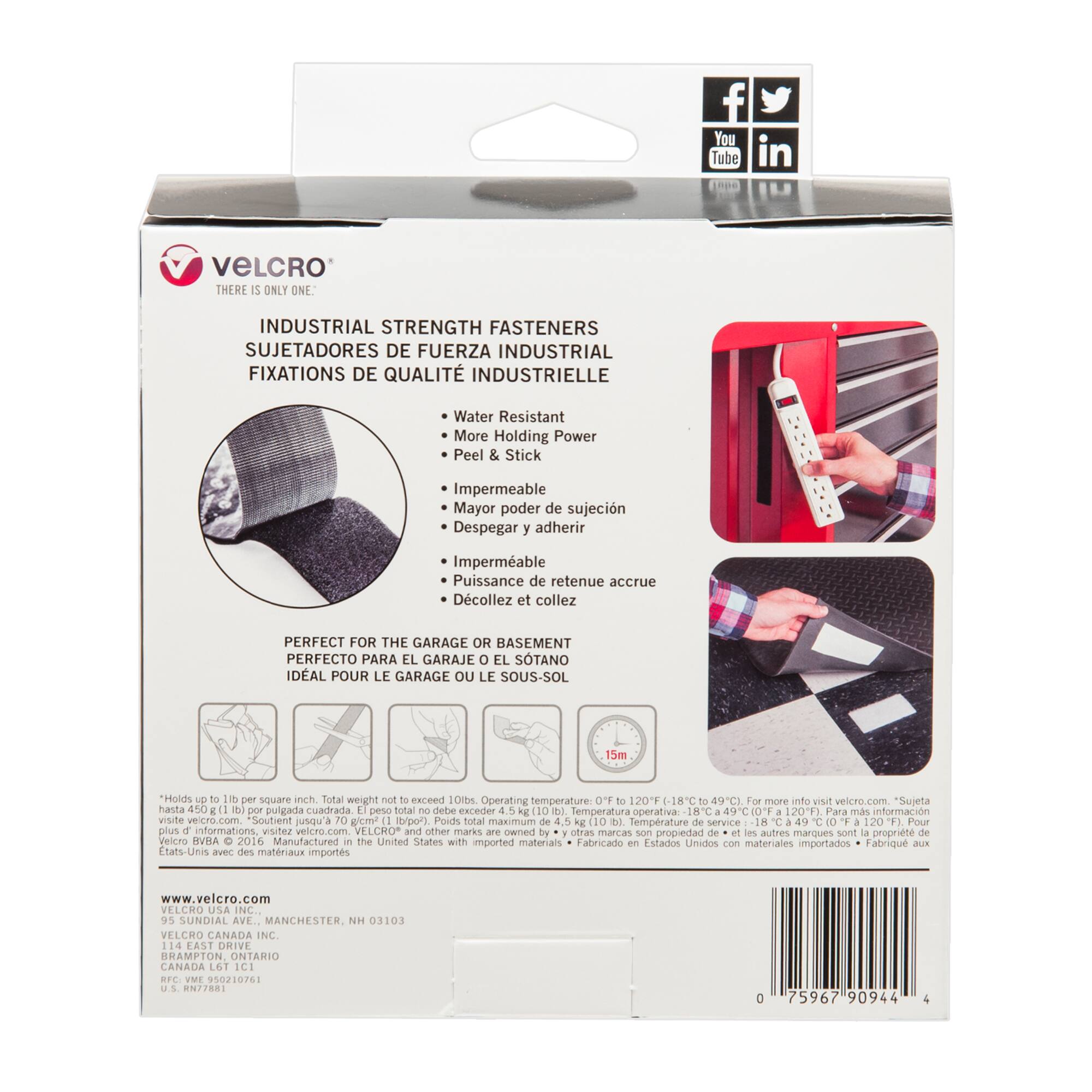 VELCRO® Brand Industrial Strength White Adhesive Roll